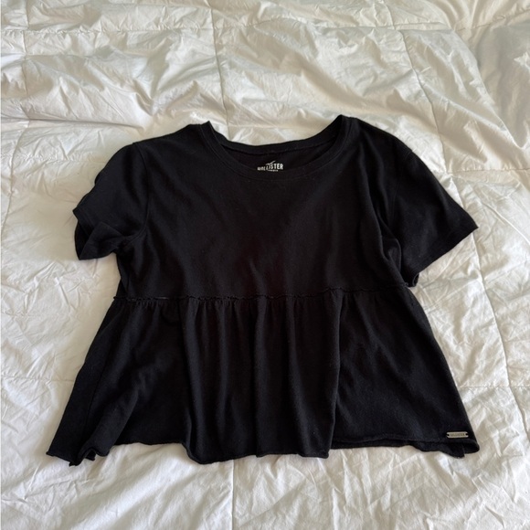 Hollister Peplum Baby Tee Black Size XS - Picture 12 of 12